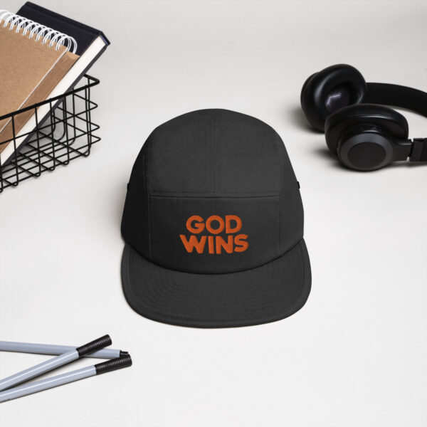 God Wins Five Panel Cap - Image 2