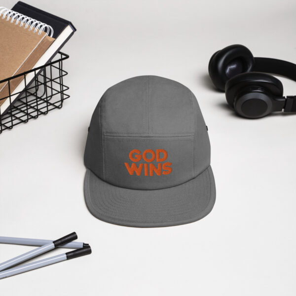 God Wins Five Panel Cap - Image 5