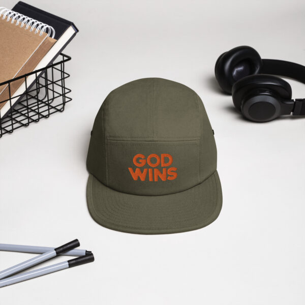 God Wins Five Panel Cap - Image 3