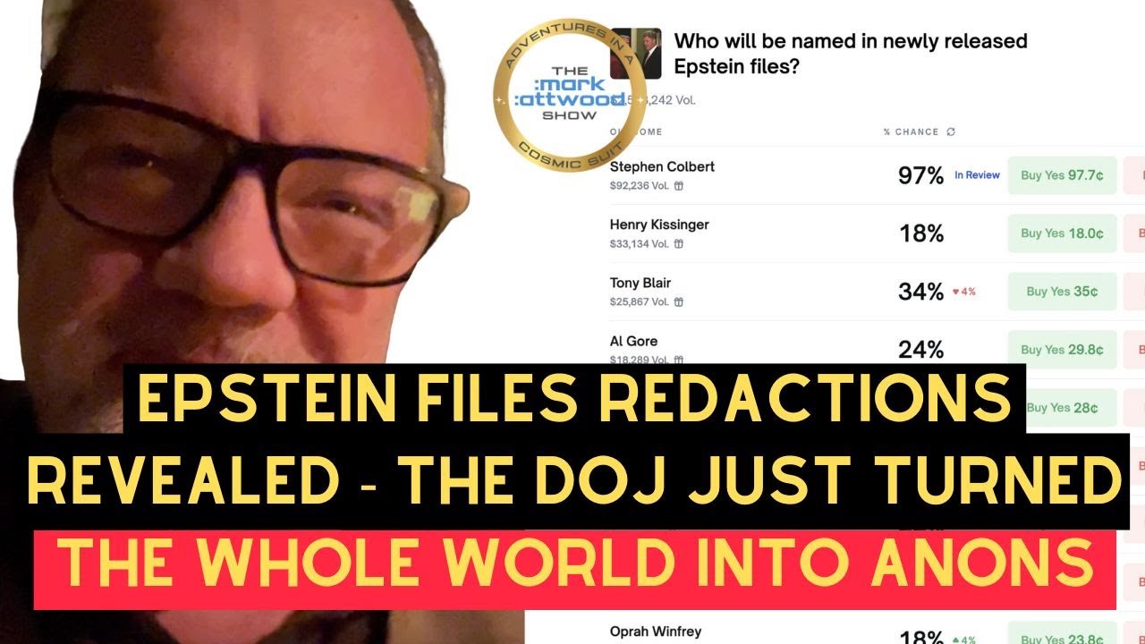 EPSTEIN FILES REDACTIONS REVEALED – THE DOJ JUST TURNED THE WHOLE WORLD INTO ANONS – 24th Dec 2025